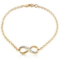 thumbnail image 1 of Galaxy Gold 14k Solid Gold Infiniti Bracelet with Natural Diamonds, 1 of 4