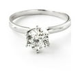 thumbnail image 1 of Galaxy Gold 14k Solid Gold Solitaire Diamond Ring Stunning 1 Carat Natural Diamond Clarity SI1-SI2 Color: F-G 5163 (white-gold, 8.5), 1 of 6