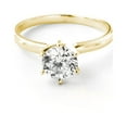 thumbnail image 1 of Galaxy Gold 14k Solid Gold Solitaire Diamond Ring Stunning 1 Carat Natural Diamond Clarity SI1-SI2 Color: F-G 5163 (yellow-gold, 7.5), 1 of 5