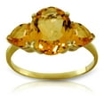 thumbnail image 1 of Galaxy Gold GG 14K Yellow Gold 3.5 Carat Natural Citrines Ring - November Birthstone - Warmth & Prosperity - Sizes 5.5 to 11 - Fine Jewelry for Women, 1 of 2