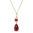 thumbnail image 1 of Galaxy Gold 14K Solid Gold 9.3 Carat Natural Ruby Pendant Necklace for Women - Yellow Gold Fine Jewelry, 1 of 1