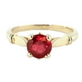 thumbnail image 1 of Galaxy Gold 14k Solid Yellow Gold Solitaire 2 ct Ruby Ring - Size 9.5, 1 of 3