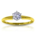 thumbnail image 1 of Galaxy Gold 14K Yellow Gold 0.35 CT Natural Diamond Solitaire Ring - April Birthstone - Radiance - Sizes 5.5 to 11 - Fine Jewelry for Women, 1 of 3