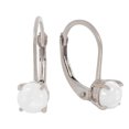 thumbnail image 1 of Galaxy Gold 14k White Gold Round Natural Opal Dangle Earrings, 1 of 2