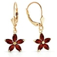 thumbnail image 1 of Galaxy Gold 14k Yellow Gold Leverback Earrings with Natural Garnets, 1 of 3