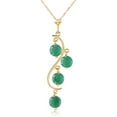 thumbnail image 1 of Galaxy Gold 14K Yellow Gold Emerald Pendant Necklace - May Birthstone - Abundance & Joy - 16" to 24" - Fine Jewelry for Women, 1 of 3