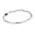 thumbnail image 1 of Galaxy Gold 2.01 Carat 14k Solid White Gold Tennis Bracelet Diamond Aquamarine, 1 of 5