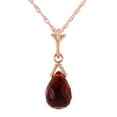 thumbnail image 1 of Galaxy Gold 14K Rose Gold 2.5 Carat Garnet Pendant Necklace - January Birthstone - Passion & Protection - 16" to 24" - Fine Jewelry for Women, 1 of 3