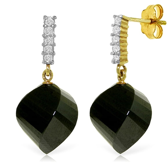 Galaxy Gold 31.15 Carat 14k Solid Gold Strong Character Spinel Earrings