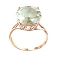 thumbnail image 1 of Galaxy Gold 14K Solid Gold 5.5 Carat Natural Green Amethyst Ring for Women - Rose Gold Fine Jewelry, 1 of 2