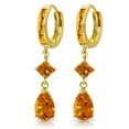 thumbnail image 1 of Galaxy Gold 14K Yellow Gold 5.62 Carat Natural Citrine Huggie Earrings - November Birthstone - Joy - Fine Jewelry for Women, 1 of 2