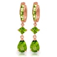 thumbnail image 1 of Galaxy Gold GG 14K Rose Gold 5.62 Carat Natural Peridot Dangle Earrings - August Birthstone - Abundance & Joy - Fine Jewelry for Women, 1 of 1