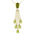 thumbnail image 1 of Galaxy Gold GG 14K Yellow Gold 7.5 CTW Peridot Pendant Necklace - August Birthstone - Abundance & Joy - 16" to 24" - Fine Jewelry for Women, 1 of 3