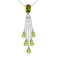 thumbnail image 1 of Galaxy Gold GG 14K White Gold 7.5 CTW Peridot Pendant Necklace - August Birthstone - Abundance & Joy - 16" to 24" - Fine Jewelry for Women, 1 of 3