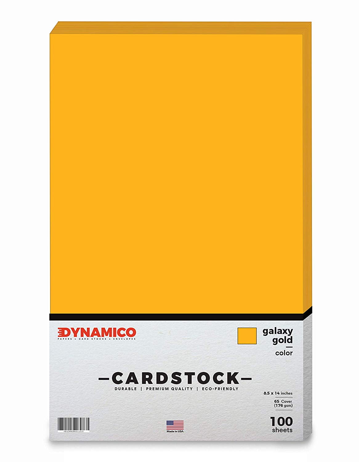Galaxy Gold 8.5 x 14" Cardstock Paper - Legal/Menu Size - for Cards, and Stationery Printing | Medium weight 65 LB (175 gsm) Cover Card Stock | 100 Sheets Per Pack