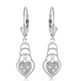 thumbnail image 1 of Galaxy Gold 14K White Gold Natural Diamonds Dangle Earrings - April Birthstone - Strength & Brilliance - Fine Jewelry for Women, 1 of 3