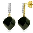 thumbnail image 1 of Galaxy Gold 14K Yellow Gold 31.15 CTW Natural Black Spinel Dangle Earrings - Strength - Fine Jewelry for Women, 1 of 1