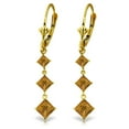thumbnail image 1 of Galaxy Gold GG 14K Yellow Gold Natural Citrine Dangle Earrings - November Birthstone - Warmth & Prosperity - Fine Jewelry for Women, 1 of 1