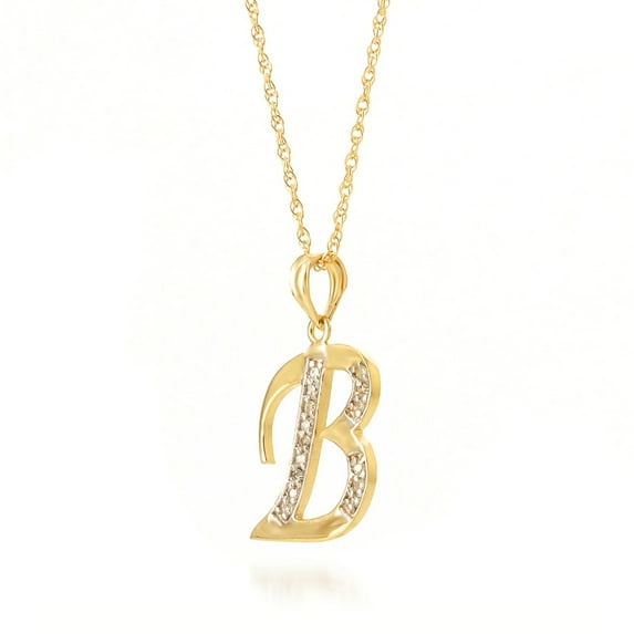 Galaxy Gold 14K Solid Gold Natural Diamond Pendant Necklace for Women - Yellow Gold Fine Jewelry