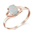 thumbnail image 1 of Galaxy Gold 14K Solid Gold Natural Opal Oval Cut Ring for Women - Rose Gold Fine Jewelry, 1 of 7