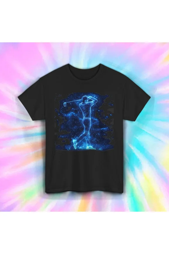 Galaxy Golf Cosmic Swing Night Sky Astronaut Golfer Top Unisex T-Shirt up to size 5XL
