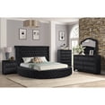 thumbnail image 1 of Galaxy Home Furnishings Hazel King 5-N Tufted Upholstery Bedroom Set Made With Wood In Black Color, 1 of 3