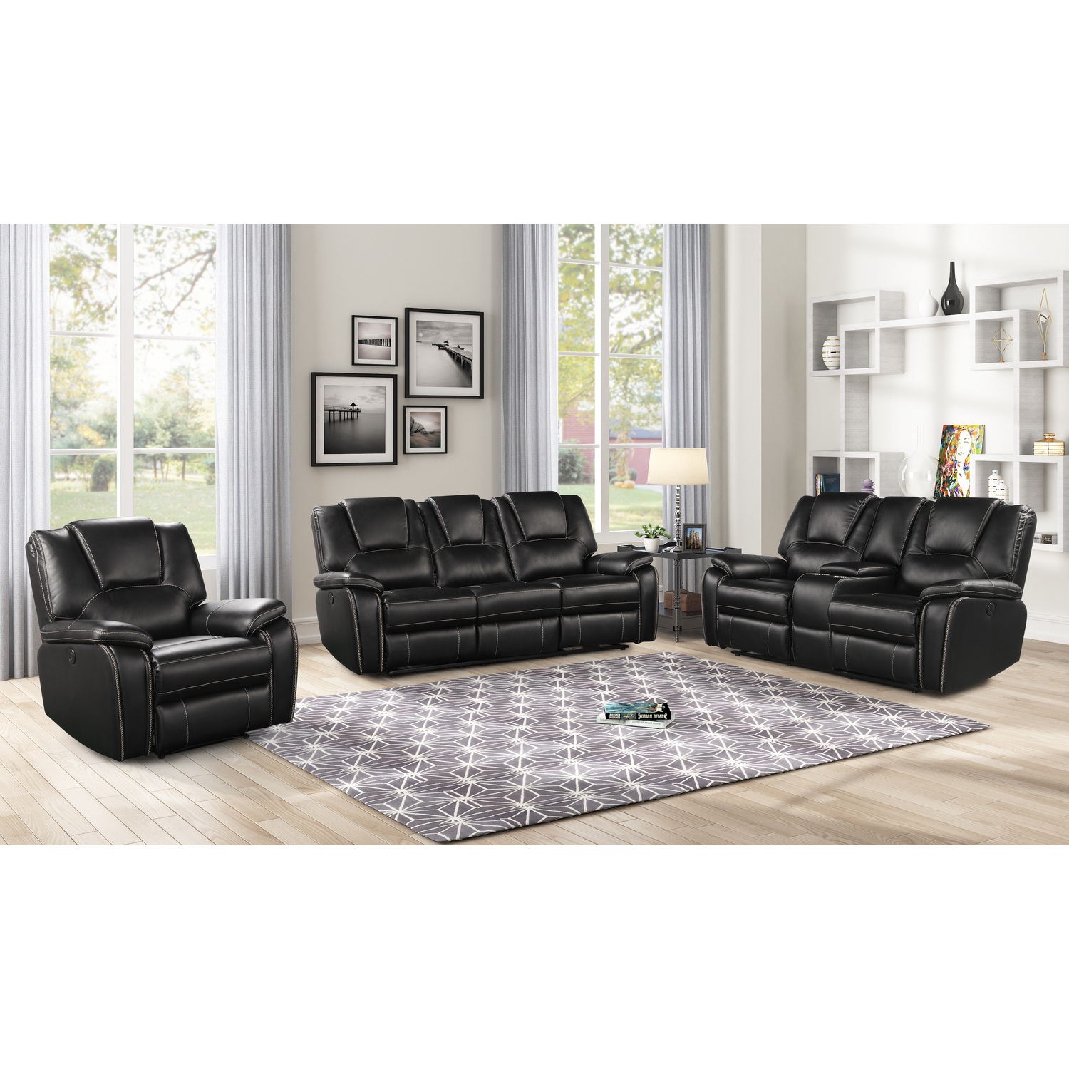 Galaxy Home Furnishings Hong Kong 3 Piece Power Reclining Sofa Set made