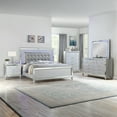 thumbnail image 1 of Sterling Queen 4 PC LED Bedroom set made with wood in Silver Color, 1 of 5