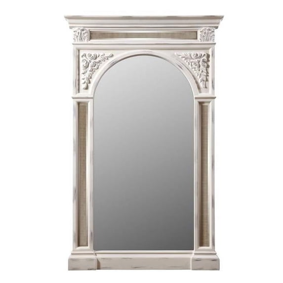 Galaxy Home G275 47 x 3.7 x 75 in. San Miguel Wall Mirror, Antique White Washed