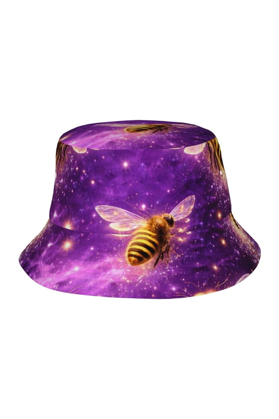 Galaxy Honey Bee Fisherman's Hat Lightweight and Breathable Sun Hat Suitable for Both Men and Women