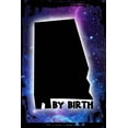 thumbnail image 1 of Galaxy Inspirational Wall Art Alabama by birth state map home hometown native love Metal Wall Art Decor Funny Gift, 1 of 1