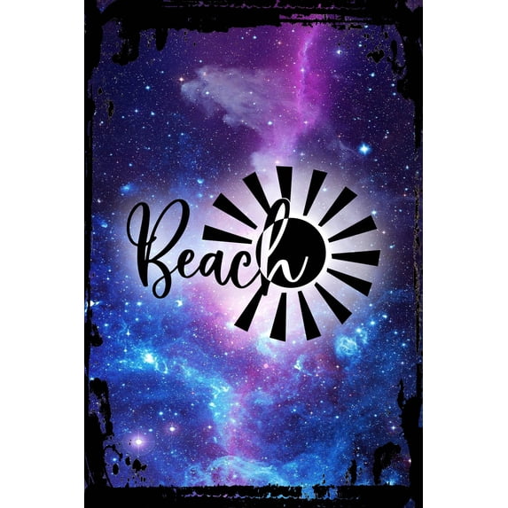 Galaxy Inspirational Wall Art Beach sunburst cursive sunshine sunny summer warm weather Metal Wall Art Decor Funny Gift