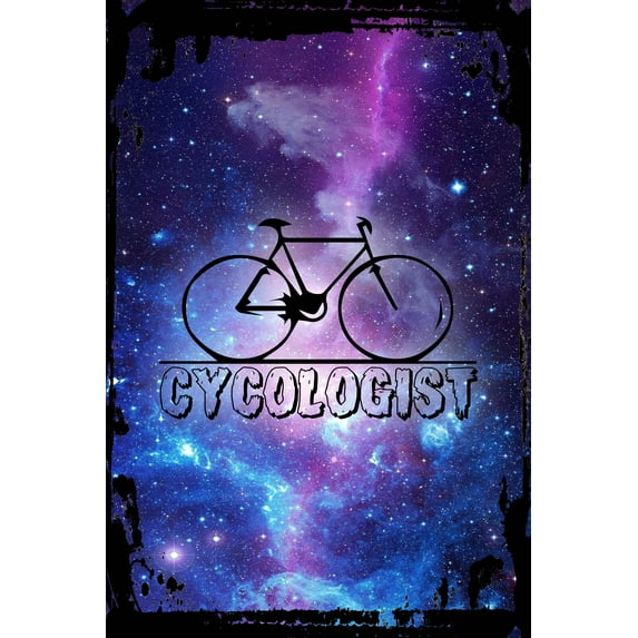Galaxy Inspirational Wall Art Cycologist Cycling Riding Bike Exercise Workout Metal Wall Art Decor Funny Gift