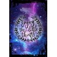 thumbnail image 1 of Galaxy Inspirational Wall Art Enjoy The Little Things Cute Pretty Floral Cirlce Pattern Minimal Metal Wall Art Decor Funny Gift, 1 of 1