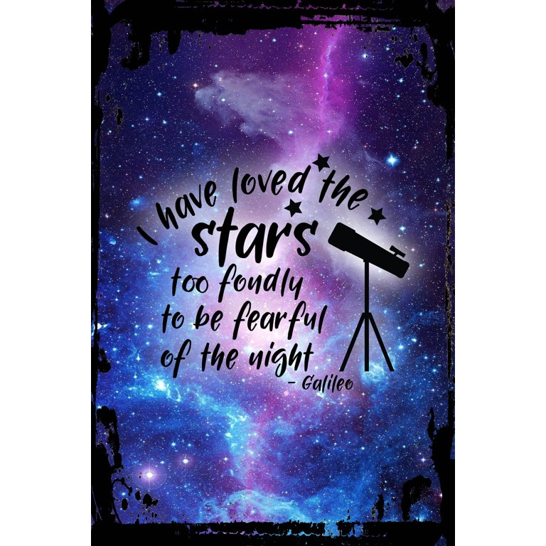 Galaxy Inspirational Wall Art I have loved stars too fondly to be