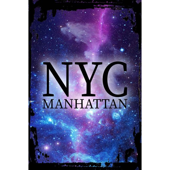 Galaxy Inspirational Wall Art NYC Manhattan caps city represent home Metal Wall Art Decor Funny Gift