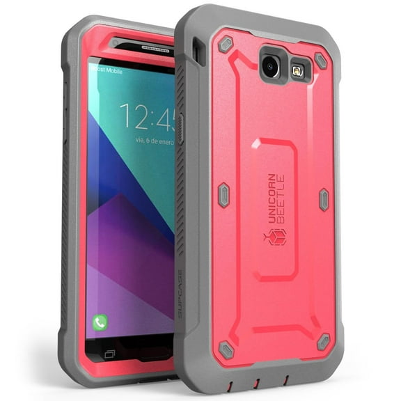 Galaxy J3 Emerge Case, SUPCASE, Unicorn Beetle Pro Series, Full-body Rugged Holster Case with Built-in Screen