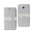 thumbnail image 1 of Galaxy J7 Jewelry Rhinestone Wallet Case In Silver, 1 of 4
