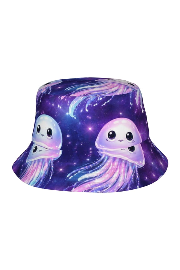 Galaxy Jellyfish Ocean Fisherman's Hat Lightweight and Breathable Sun Hat Suitable for Both Men and Women