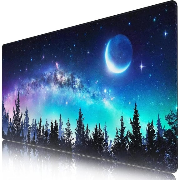 Galaxy Large Mouse Pad, Desk Pad with Non-Slip Base Extended Mouse Pad XXL Keyboard Mouse Pad Desk Mat On Top of Desks for Work, Game, Office, Home (31.5x15.7 in)