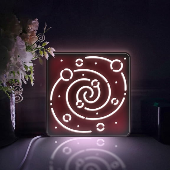 Galaxy Led Light Box, Dimmable Neon-Like Light Signs USB Power for Wall Decor Bedroom Decoration, Static Light (WxH) 6"x6"