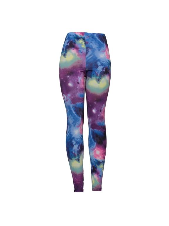 Galaxy Leggings for Women Yoga Pants, Buttery Soft Stretch Workout Tights, Colorful Space Print Activewear