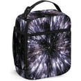 thumbnail image 1 of Galaxy Lunch Bag Insulated Lunch Box Reusable Totes For Women Men Work Picnic Camping,Speed of Life Space Travel Galaxy,Portable Lunchbox for adults,Black, 1 of 6