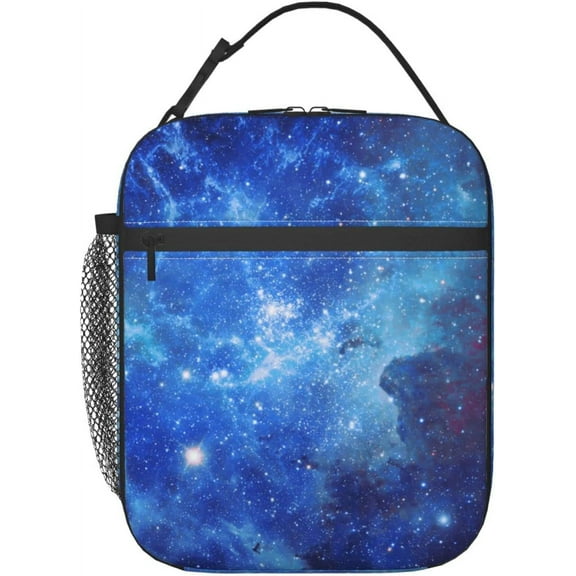 Galaxy Lunch Box Reusable Insulated Totes Lunch Bag Thermal Cooler For Men Women Travel Beach Picnic