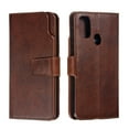 thumbnail image 1 of Galaxy M30S Case Wallet, Allytech PU Leather Multiple Cards Slots Full Protection Shockproof Lightweight Anti-scratch Shock-Absorption Kickstand Flip Cover for Samsung Galaxy M30S,Brown, 1 of 10