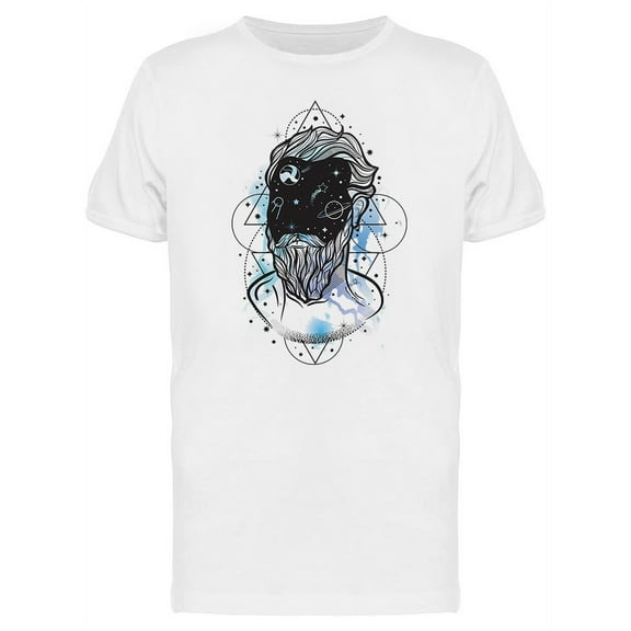 Galaxy Man Graphic T-Shirt Men -Image by Shutterstock, Male x-Large