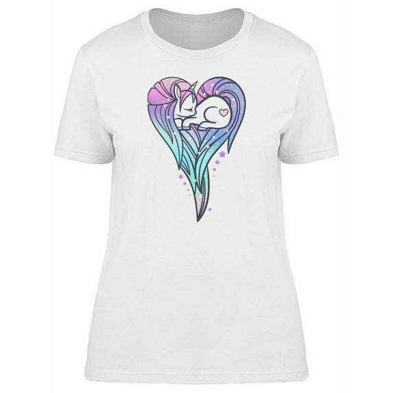 Galaxy Mane Baby Unicorn T-Shirt Women -Image by Shutterstock, Female x-Large
