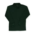thumbnail image 1 of Galaxy Mens' L/S Pique Polo Color: hunter green Size: xl, 1 of 2