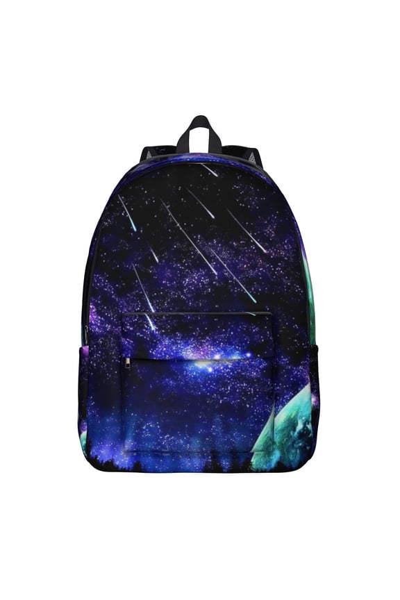 Galaxy & Nebula Backpack&nbsp;- Space Themed Waterproof College Bookbag, Lightweight Daypack for Commuters with Celestial Design & Multi-Pockets