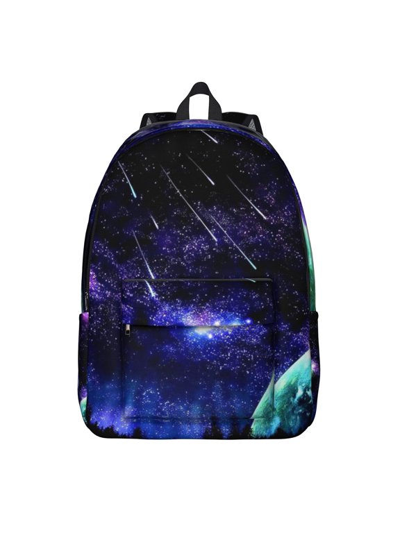 Galaxy & Nebula Backpack - Space Themed Waterproof College Bookbag, Lightweight Daypack for Commuters with Celestial Design & Multi-Pockets